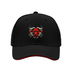 Red Bull Head Embroidered Men's Baseball Cap Gift for Sports Fans