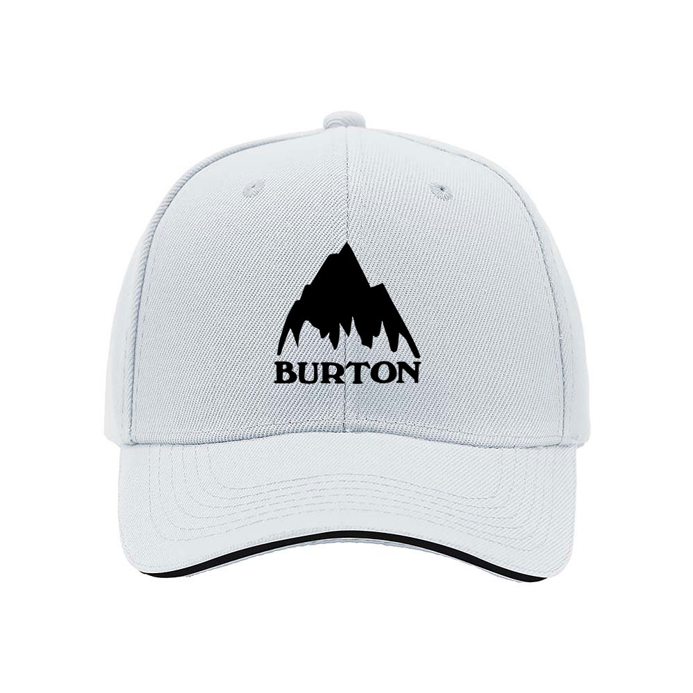 Burton Mountain Logo Men's Baseball Cap Black Red Trim Gift - Image 5