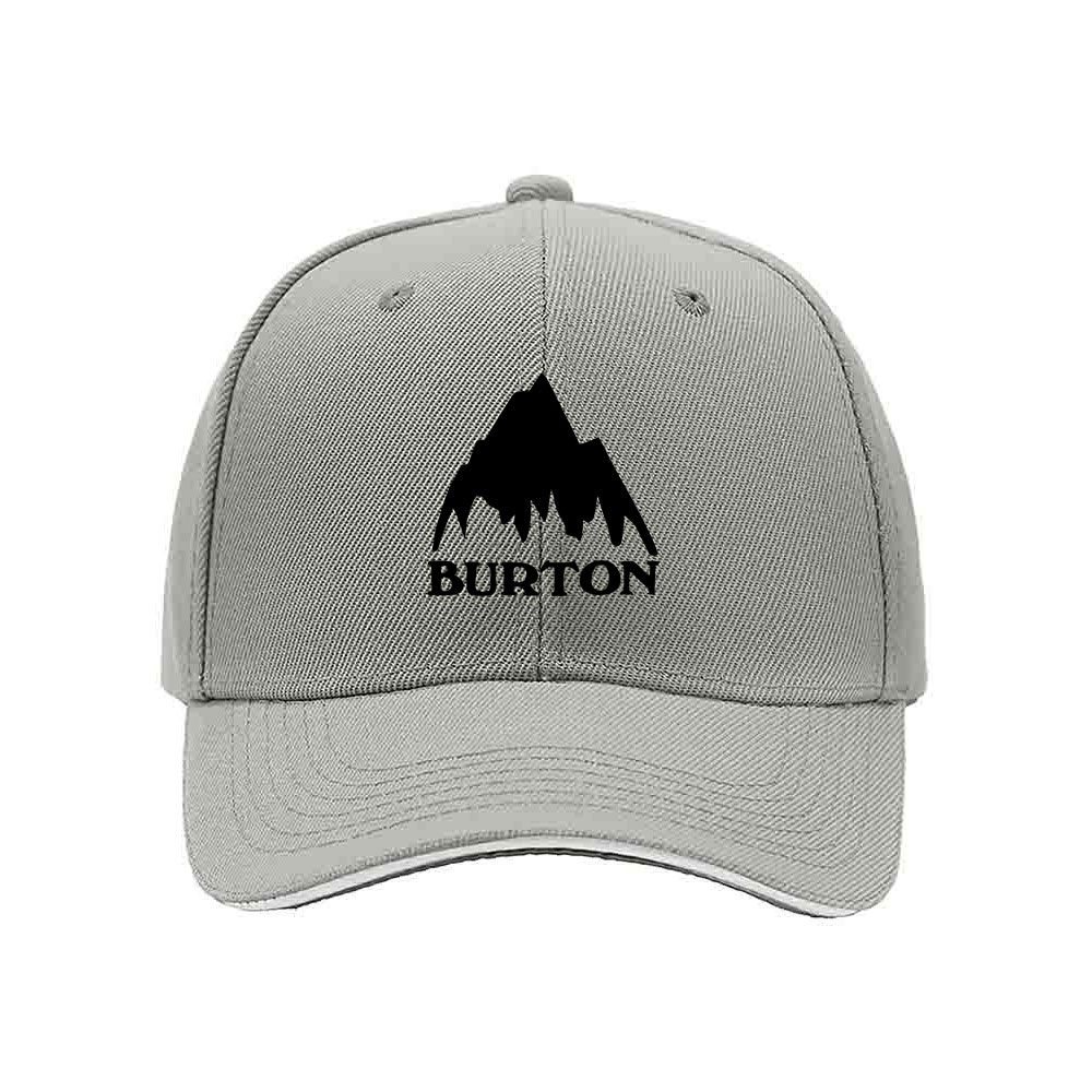 Burton Mountain Logo Men's Baseball Cap Black Red Trim Gift - Image 7