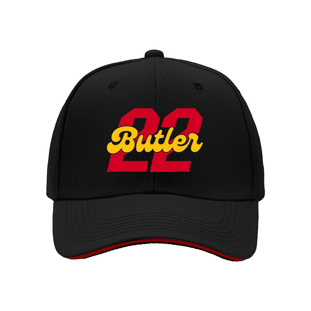 Butler 22 Men's Baseball Cap Red Yellow Print Sport Hat Gift