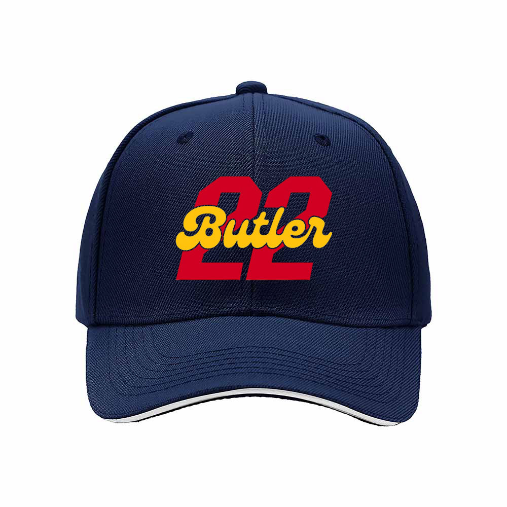 Butler 22 Men's Baseball Cap Red Yellow Print Sport Hat Gift - Image 2