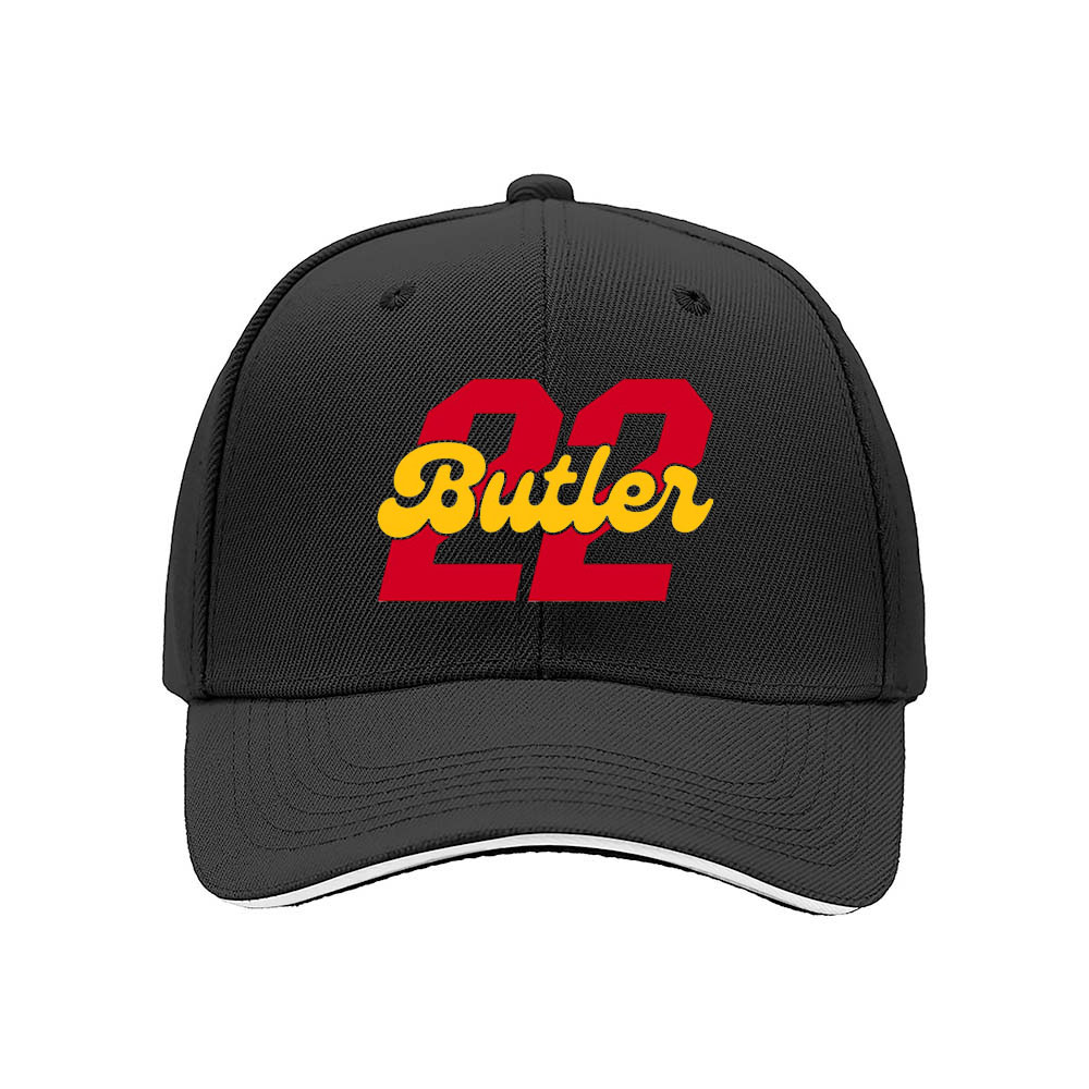 Butler 22 Men's Baseball Cap Red Yellow Print Sport Hat Gift - Image 3