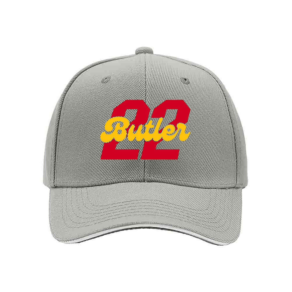 Butler 22 Men's Baseball Cap Red Yellow Print Sport Hat Gift - Image 7