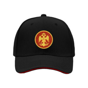Black Baseball Cap with Golden Eagle Emblem for Men Women Gift