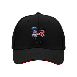 Men's Women's Baseball Cap Cartoon Couple Embroidered Hat Gift