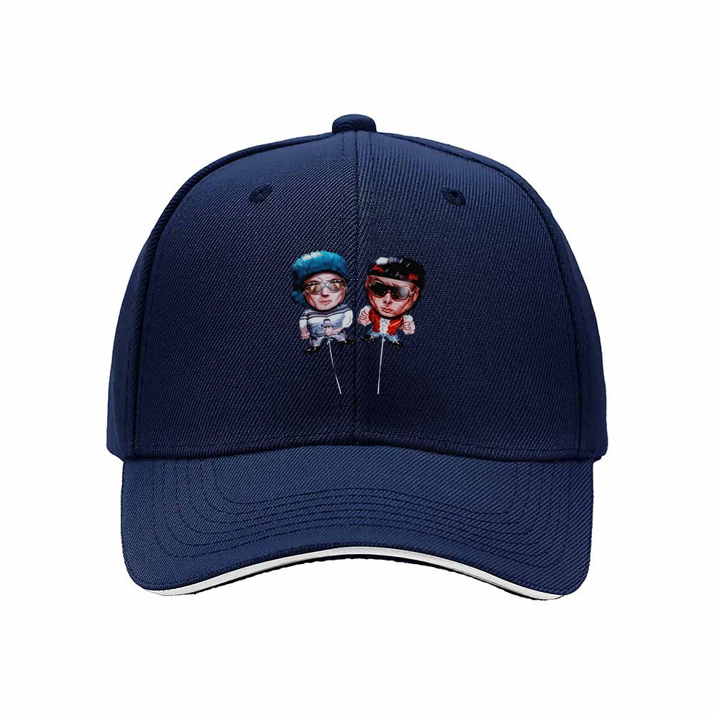 Men's Women's Baseball Cap Cartoon Couple Embroidered Hat Gift - Image 2