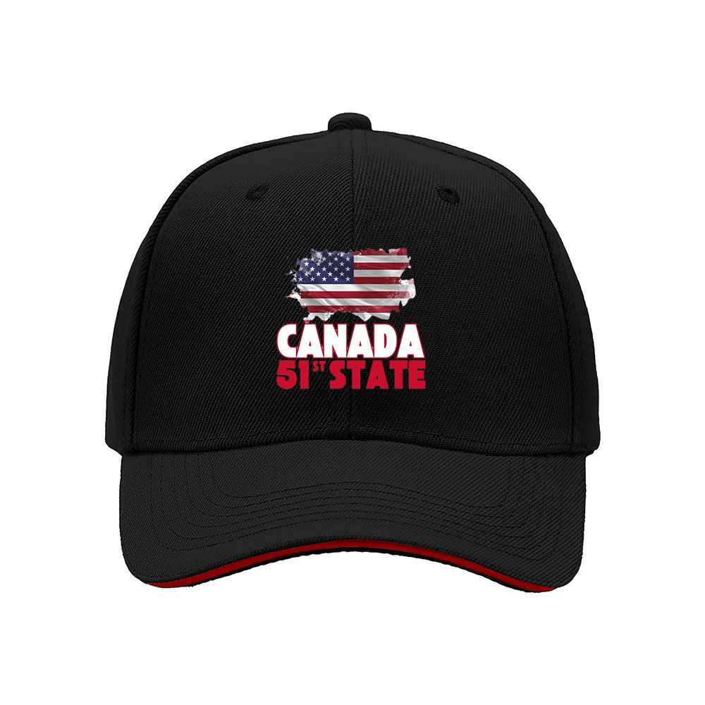 Canada 51st State USA Flag Map Men's Baseball Cap Gift