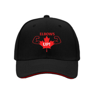 Elbows Up Canada Maple Leaf Baseball Cap Men Women Gift