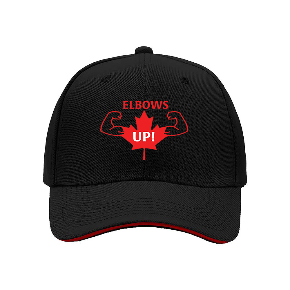 Elbows Up Canada Maple Leaf Baseball Cap Men Women Gift