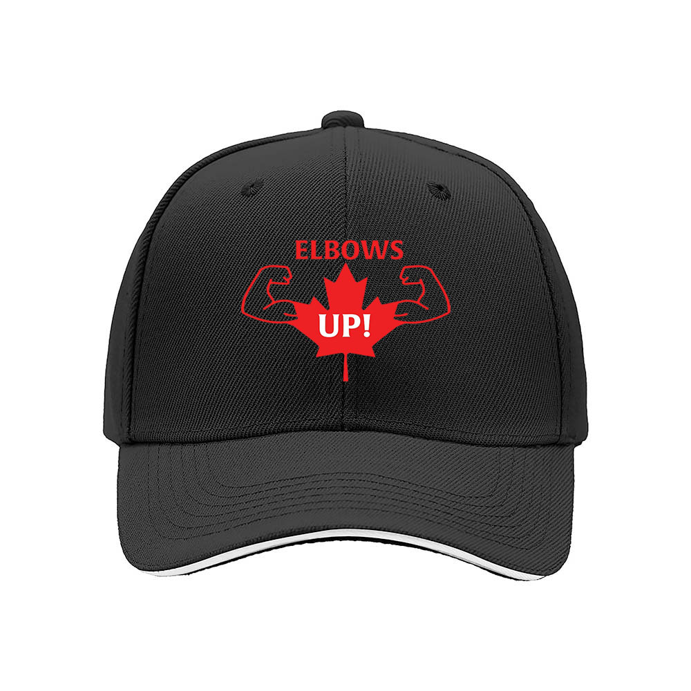 Elbows Up Canada Maple Leaf Baseball Cap Men Women Gift - Image 3