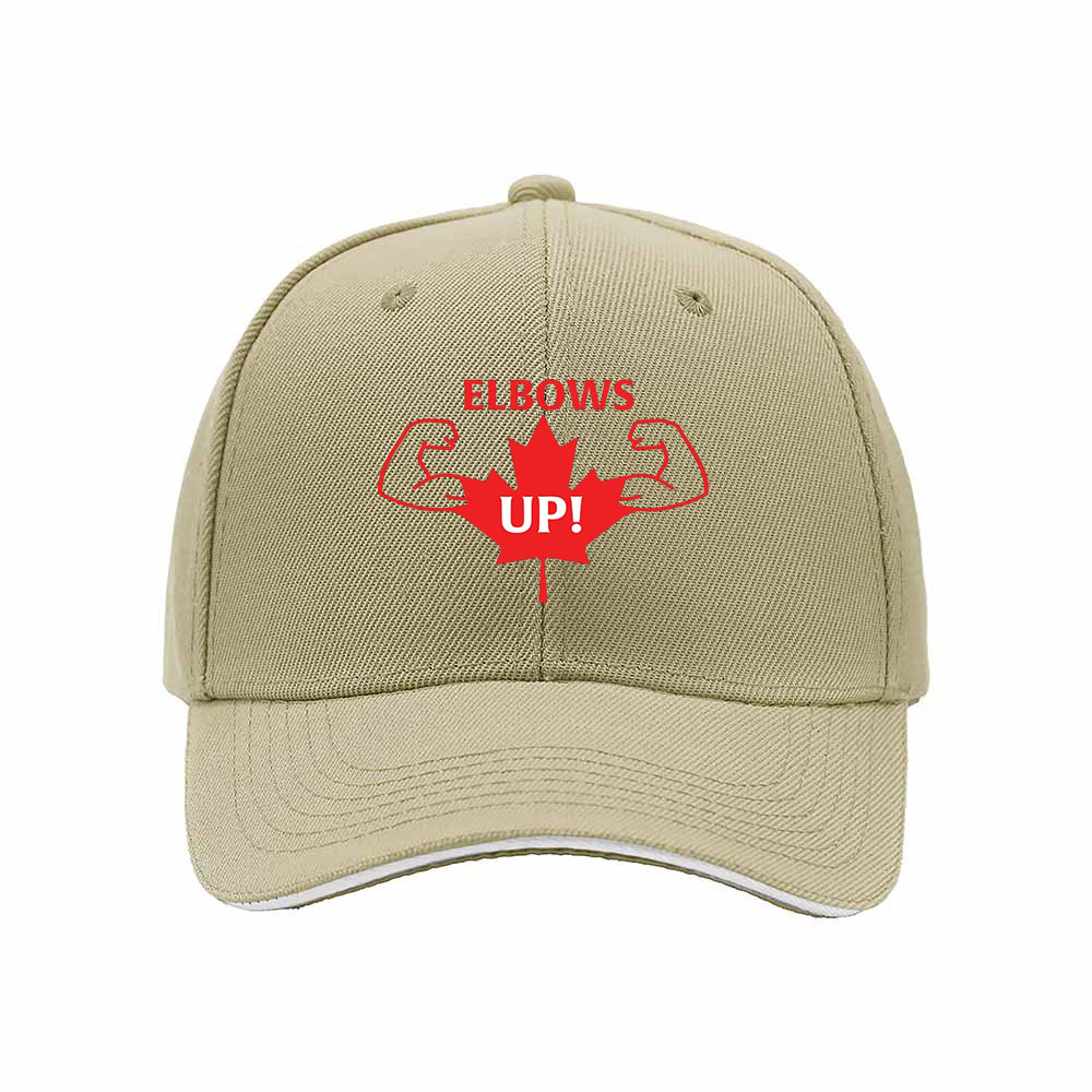 Elbows Up Canada Maple Leaf Baseball Cap Men Women Gift - Image 4