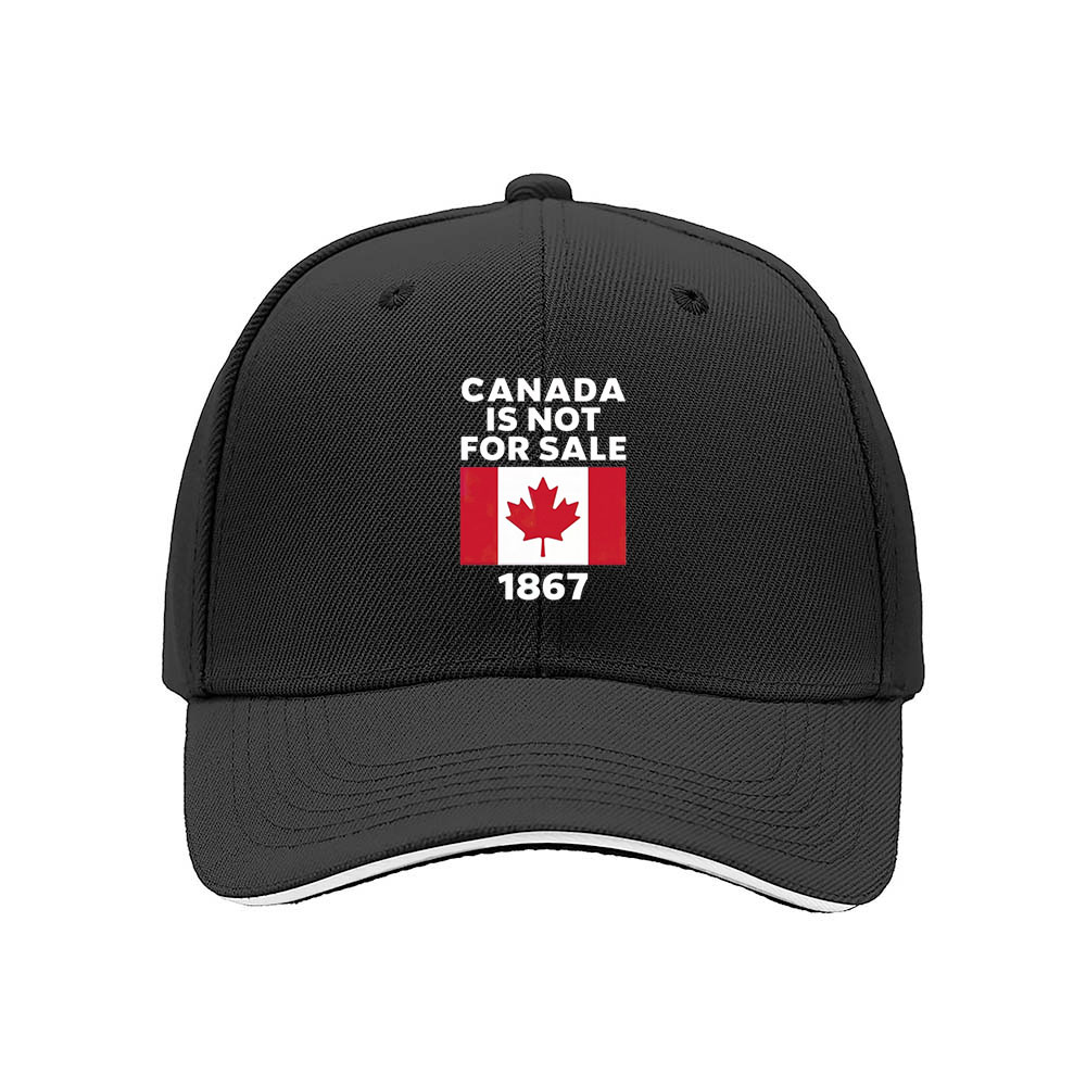 Canada Not For Sale 1867 Flag Men's Baseball Cap - Image 3
