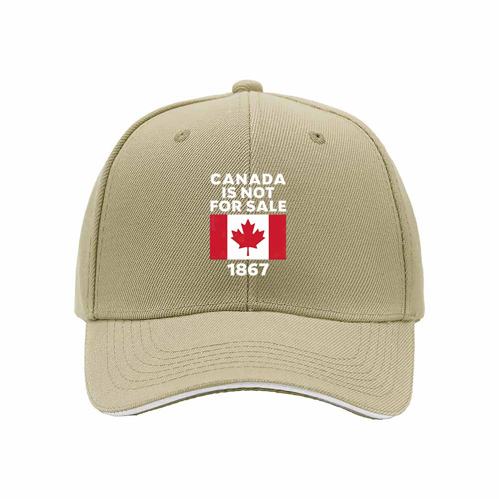 Canada Not For Sale 1867 Flag Men's Baseball Cap - Image 4