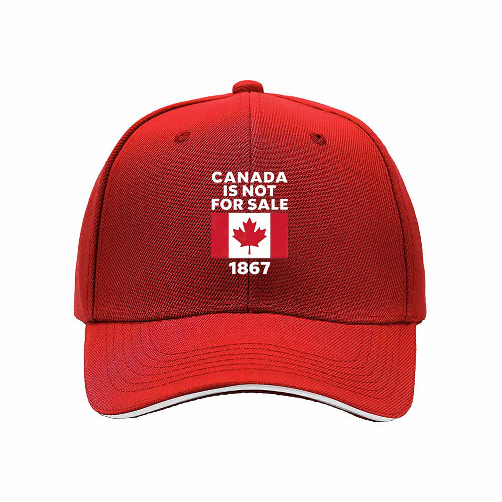 Canada Not For Sale 1867 Flag Men's Baseball Cap - Image 6